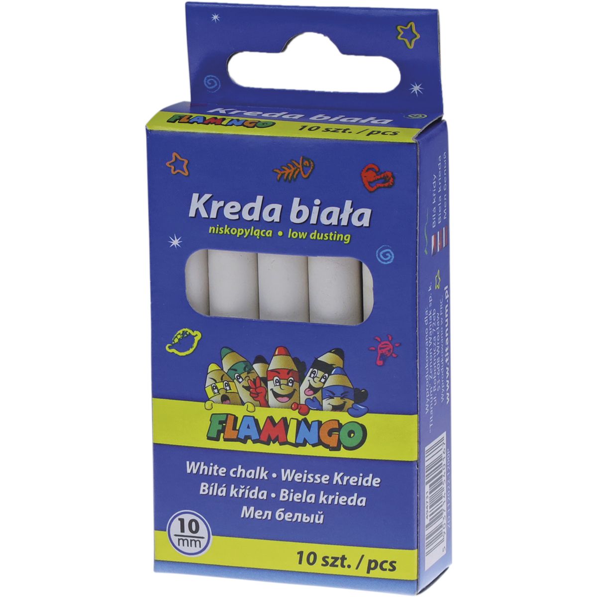 Kreda Flamingo kolor: biała 10 szt (5801W10)