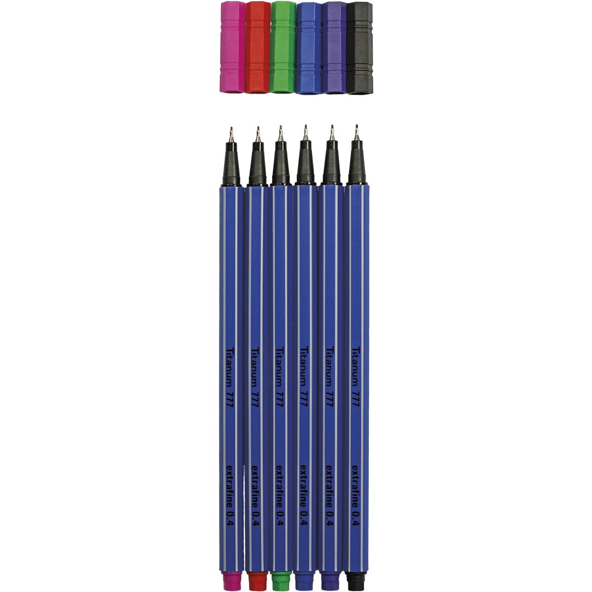 Cienkopis Top Quality Fineliner, mix 0,4mm 6kol. (777)