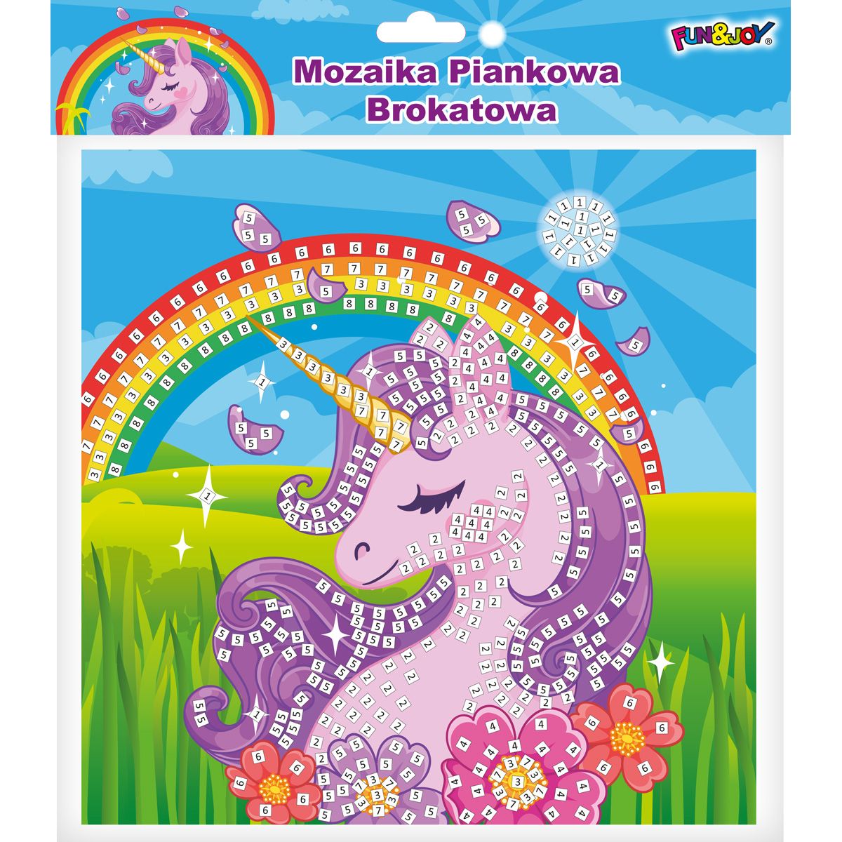 Mozaika Glitter UNICORN Fun&Joy (FJSR2202-5)