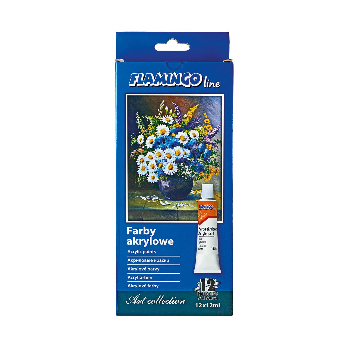 Farba akrylowa Flamingo Line kolor: mix 12ml