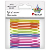 Igły Titanum Craft-Fun Series igły plastikowe 20szt/7cm plastik 20 sztuk