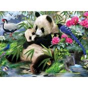 Zestaw kreatywny Craft-Fun Series Diamentowa mozaika panda1 30x40cm (TGD72661)
