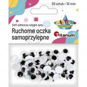 Oczy samoprzylepne Titanum Craft-Fun Series ruchome 10mm